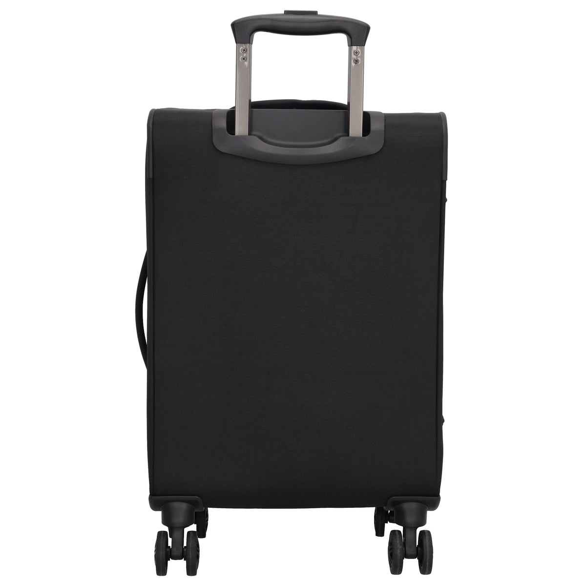 Reisetrolley|Weichgepäck 55cm in Schwarz mit 4-Rad - leder-accessoires.com
