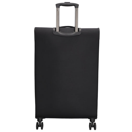 Reisetrolley|Weichgepäck im SET 76|66|57cm in Schwarz mit 4-Rad - leder-accessoires.com