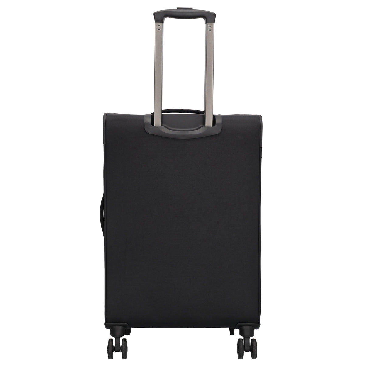 Reisetrolley|Weichgepäck 66cm in Schwarz mit 4-Rad - leder-accessoires.com