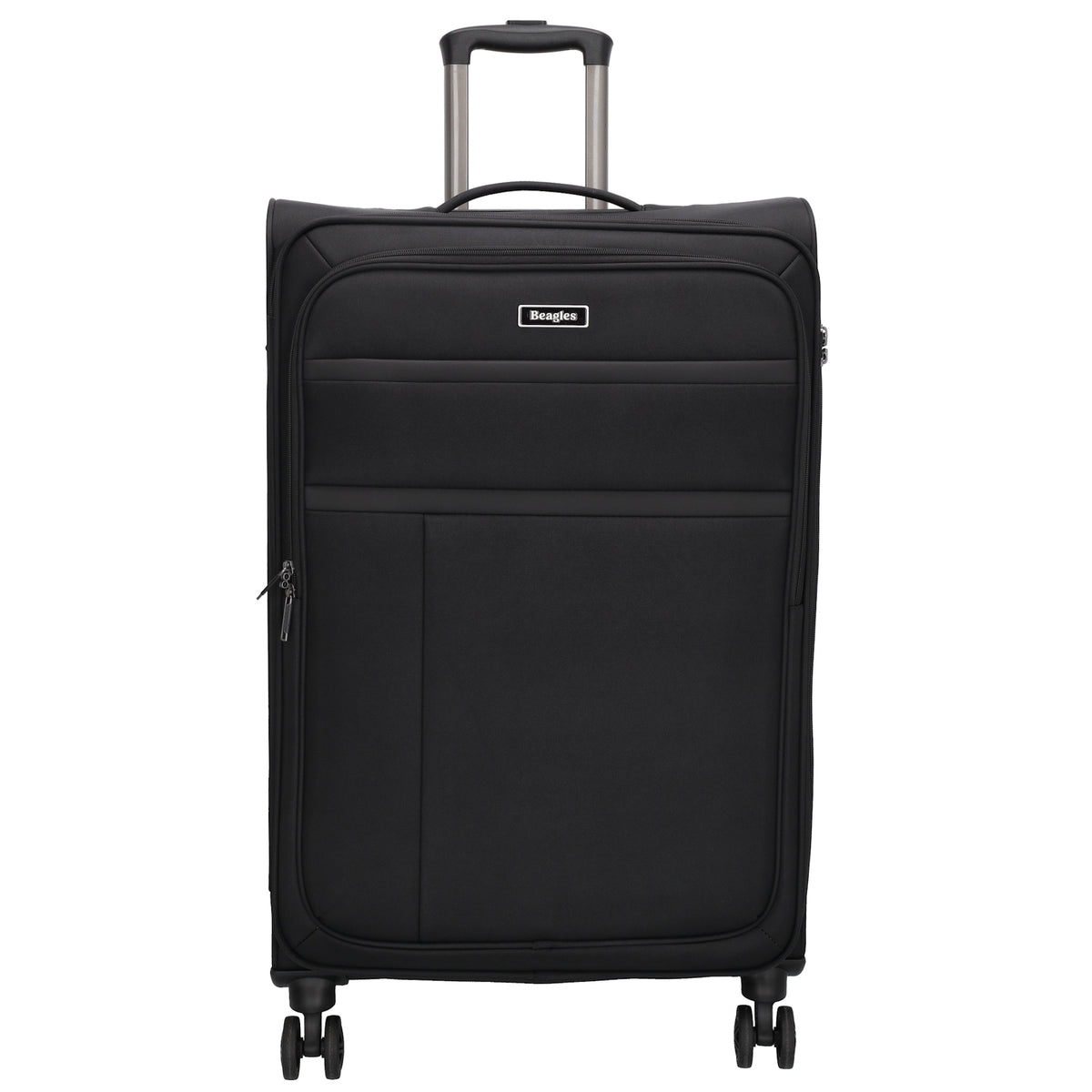 Reisetrolley|Weichgepäck 76cm in Schwarz mit 4-Rad - leder-accessoires.com