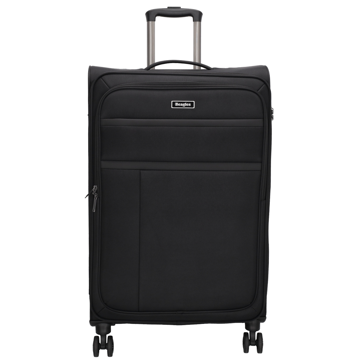 Reisetrolley|Weichgepäck 76cm in Schwarz mit 4-Rad - leder-accessoires.com