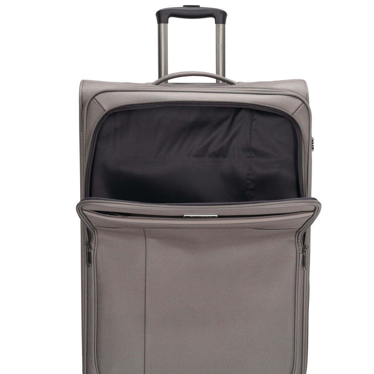 Reisetrolley|Weichgepäck 76cm in Taupe mit 4-Rad - leder-accessoires.com