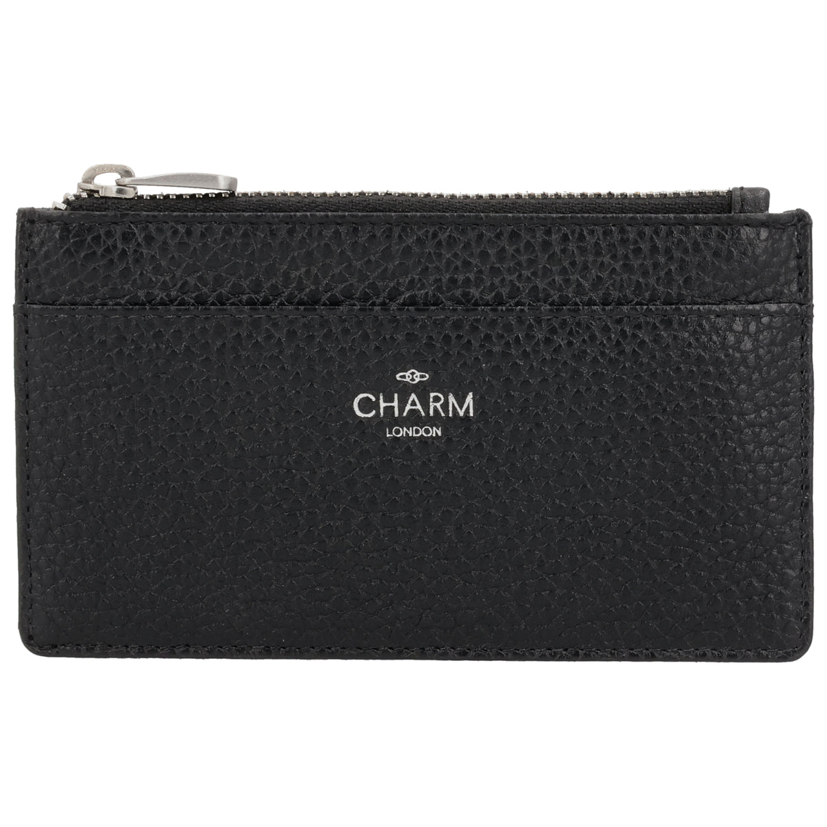 Karten-| Schlüsseletui 13,5x7,5cm in Schwarz mit Reißverschluss - leder-accessoires.com
