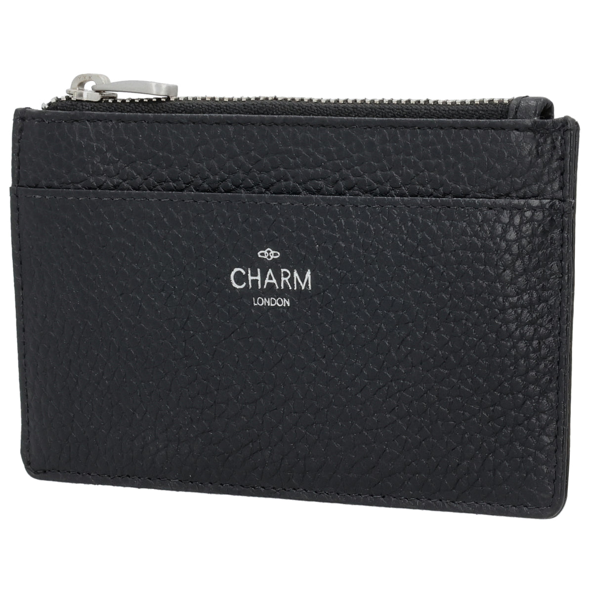 Karten-| Schlüsseletui 13,5x7,5cm in Schwarz mit Reißverschluss - leder-accessoires.com