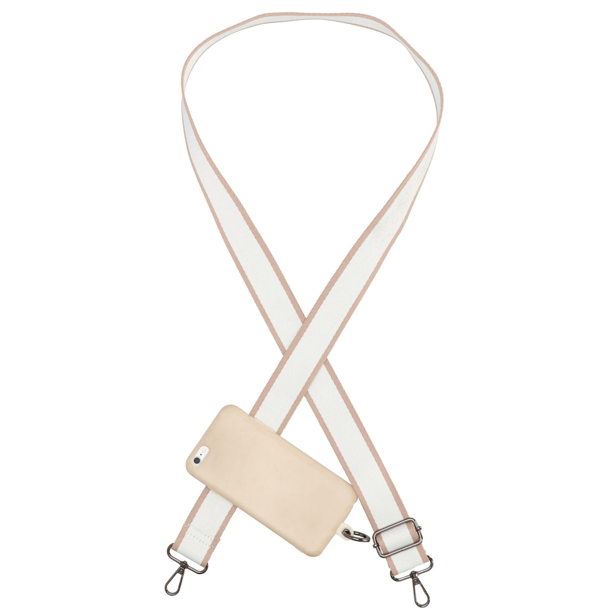 Taschenriemen Creme 140x40cm – Breiter verstellbarer Wechselriemen - leder-accessoires.com