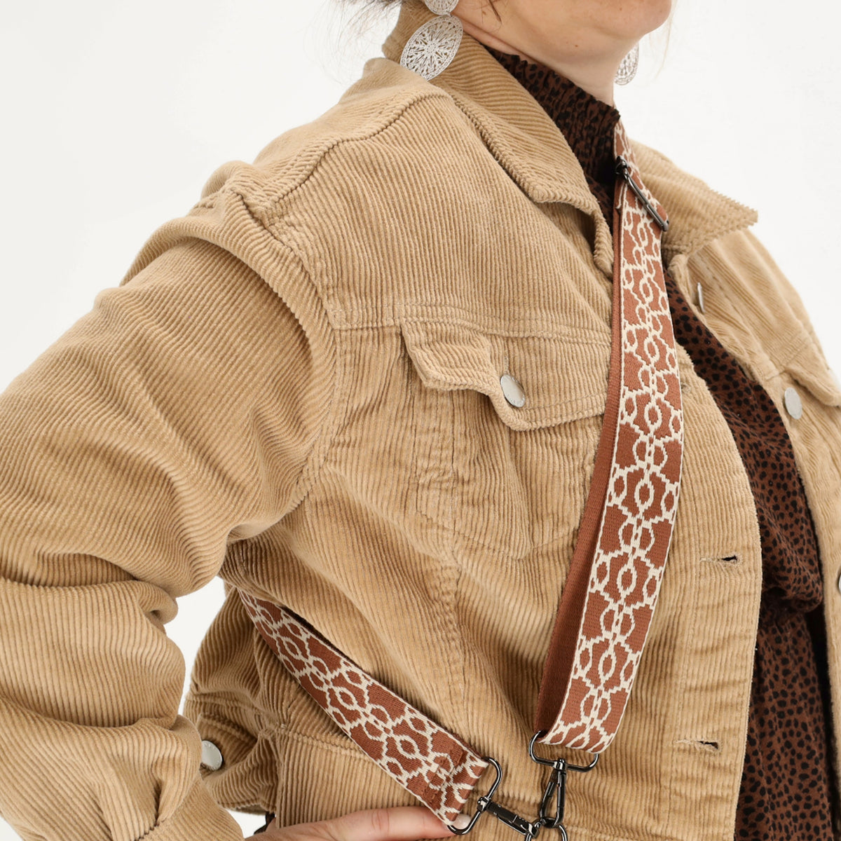 Taschenriemen|Wechselriemen 140cm in Burgunder mit Karabiner - leder-accessoires.com