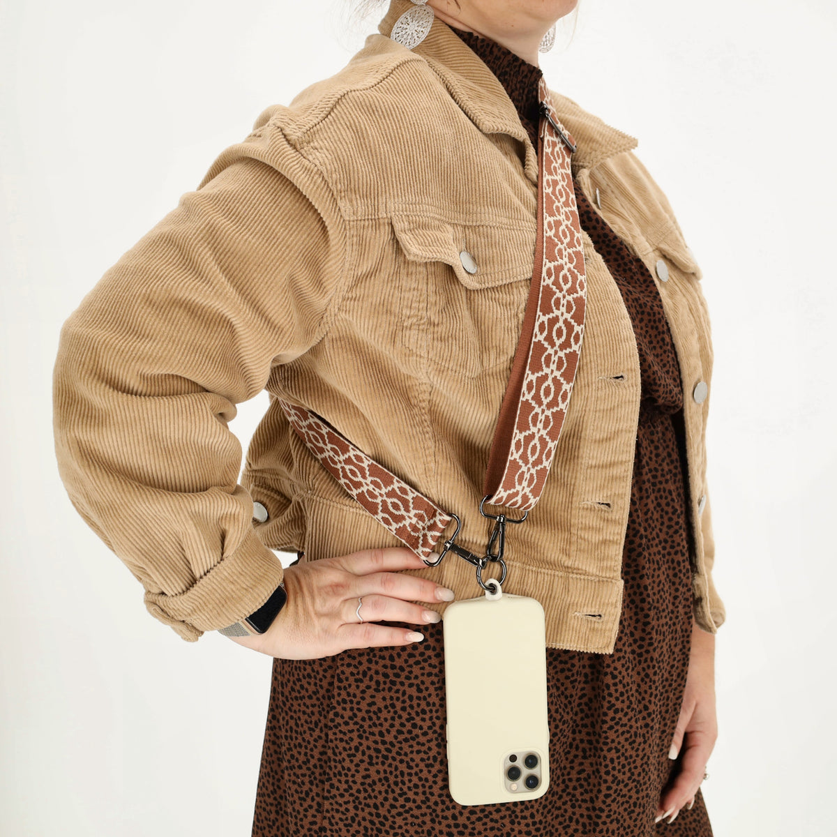 Taschenriemen|Wechselriemen 140cm in Burgunder mit Karabiner - leder-accessoires.com