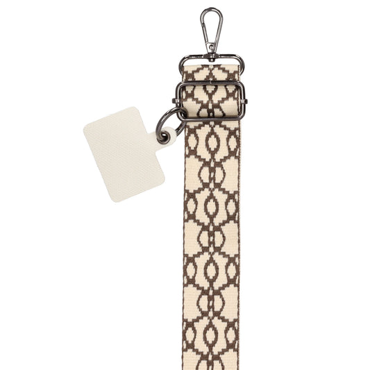 Taschenriemen|Wechselriemen 140cm in Creme|Taupe mit Karabiner - leder-accessoires.com