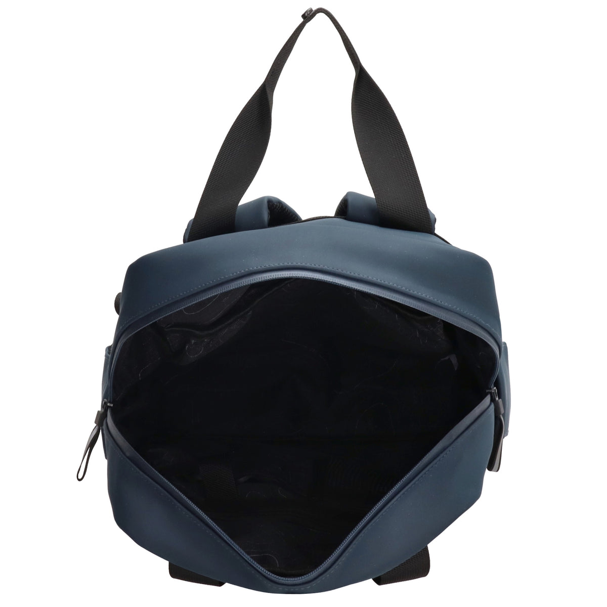 Schul-| Businessrucksack 40 x 37cm wasserabweisend in Blau mit Reißverschluss - leder-accessoires.com