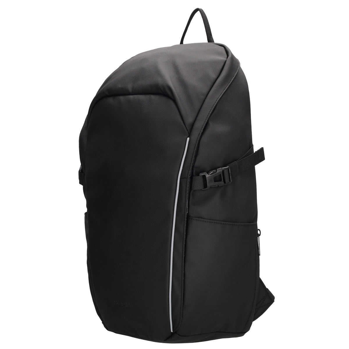 Rucksack 47x30cm in Schwarz mit Brustgurt und Aufsteckfunktion - leder-accessoires.com