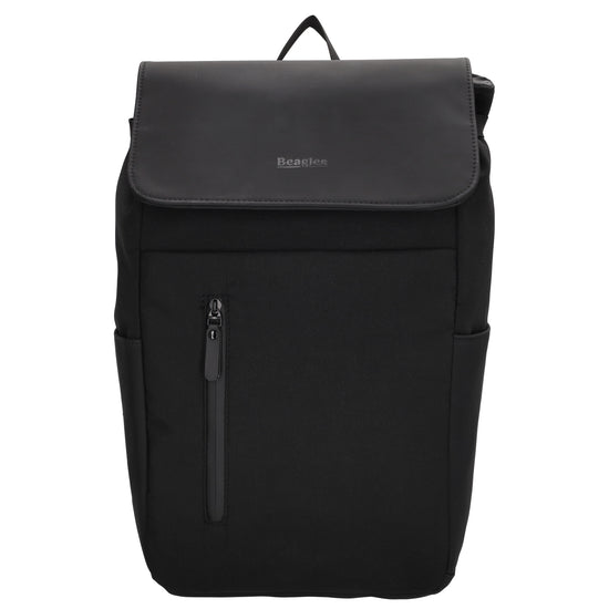 Schwarzer Laptoprucksack 26x41,5cm in 17,3 Zoll – ideal für Arbeit & Reisen - leder-accessoires.com