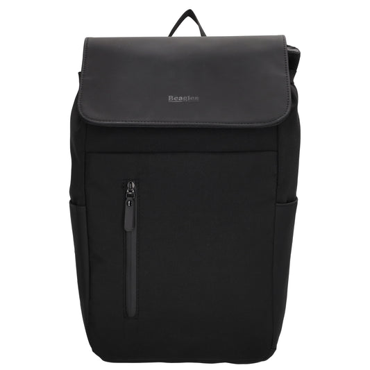 Schwarzer Laptoprucksack 26x41,5cm in 17,3 Zoll – ideal für Arbeit & Reisen - leder-accessoires.com