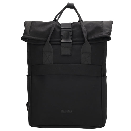 Laptoprucksack 53x28cm in Schwarz mit zusätzlichen Griffen - leder-accessoires.com