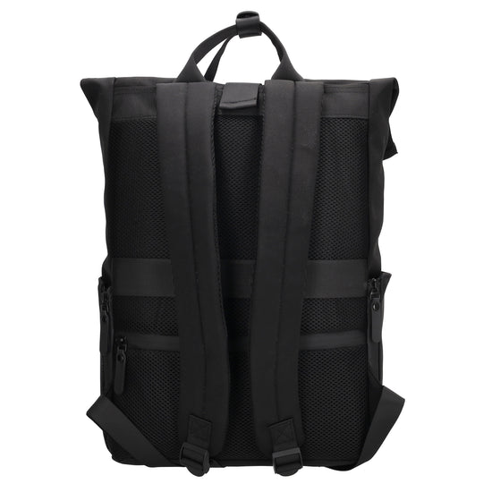 Laptoprucksack 53x28cm in Schwarz mit zusätzlichen Griffen - leder-accessoires.com
