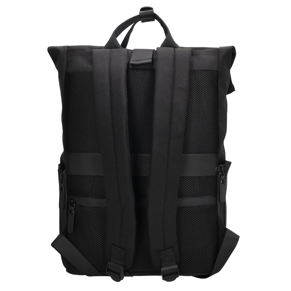 Laptoprucksack 53x28cm in Schwarz mit zusätzlichen Griffen - leder-accessoires.com