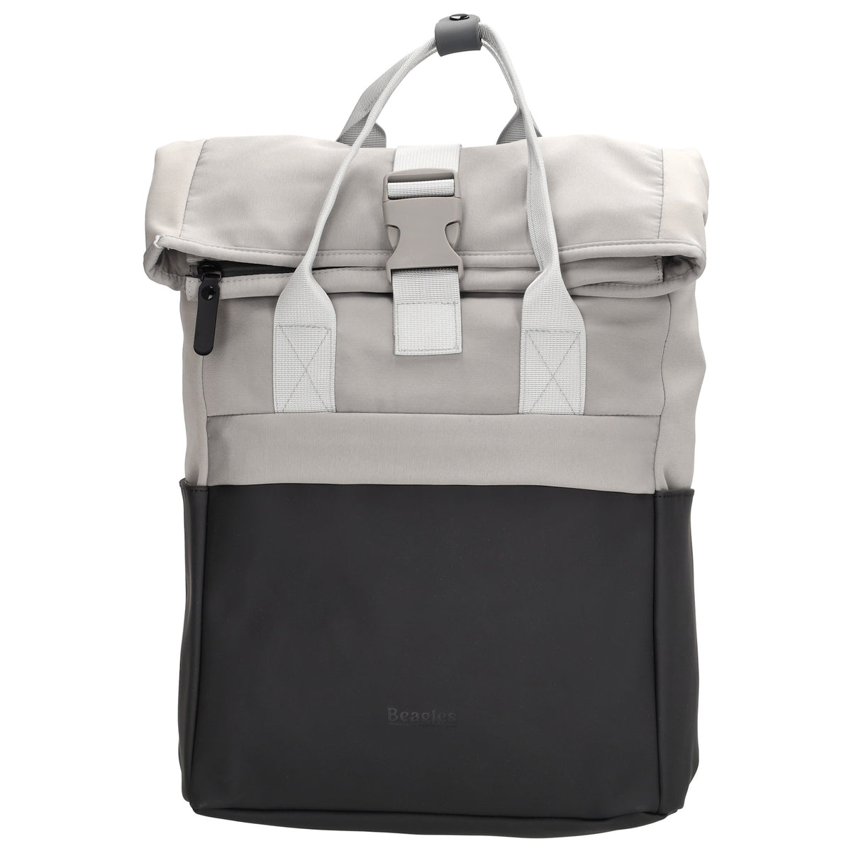 Laptoprucksack 53x28cm in Grau|Schwarz mit zusätzlichen Griffen - leder-accessoires.com