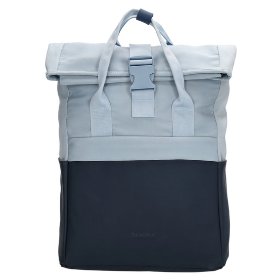 Laptoprucksack 53x28cm in Hellblau|Marine mit zusätzlichen Griffen - leder-accessoires.com