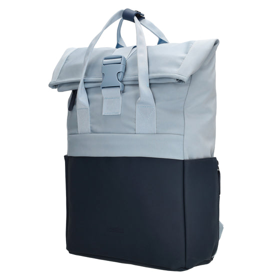 Laptoprucksack 53x28cm in Hellblau|Marine mit zusätzlichen Griffen - leder-accessoires.com