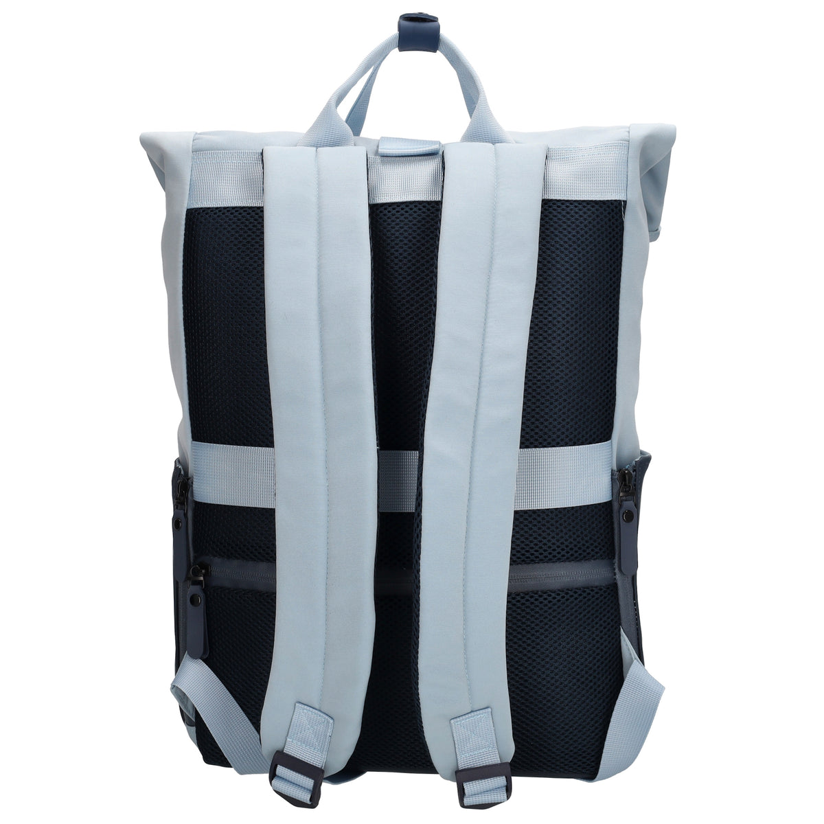 Laptoprucksack 53x28cm in Hellblau|Marine mit zusätzlichen Griffen - leder-accessoires.com