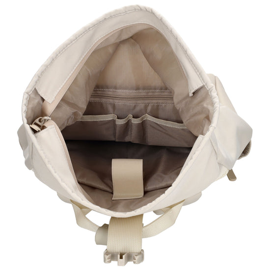 Laptoprucksack 53x28cm in Creme mit zusätzlichen Griffen - leder-accessoires.com