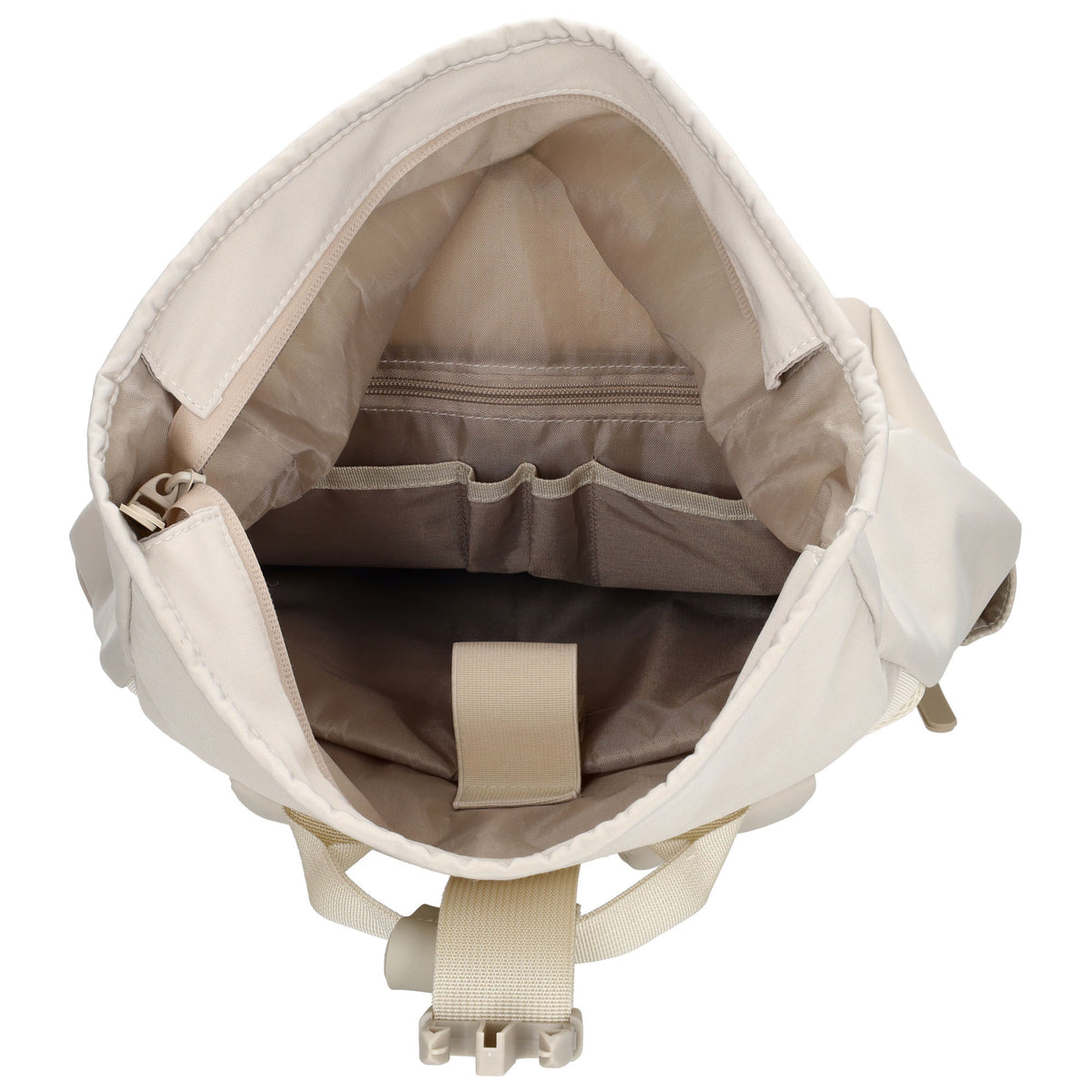 Laptoprucksack 53x28cm in Creme mit zusätzlichen Griffen - leder-accessoires.com