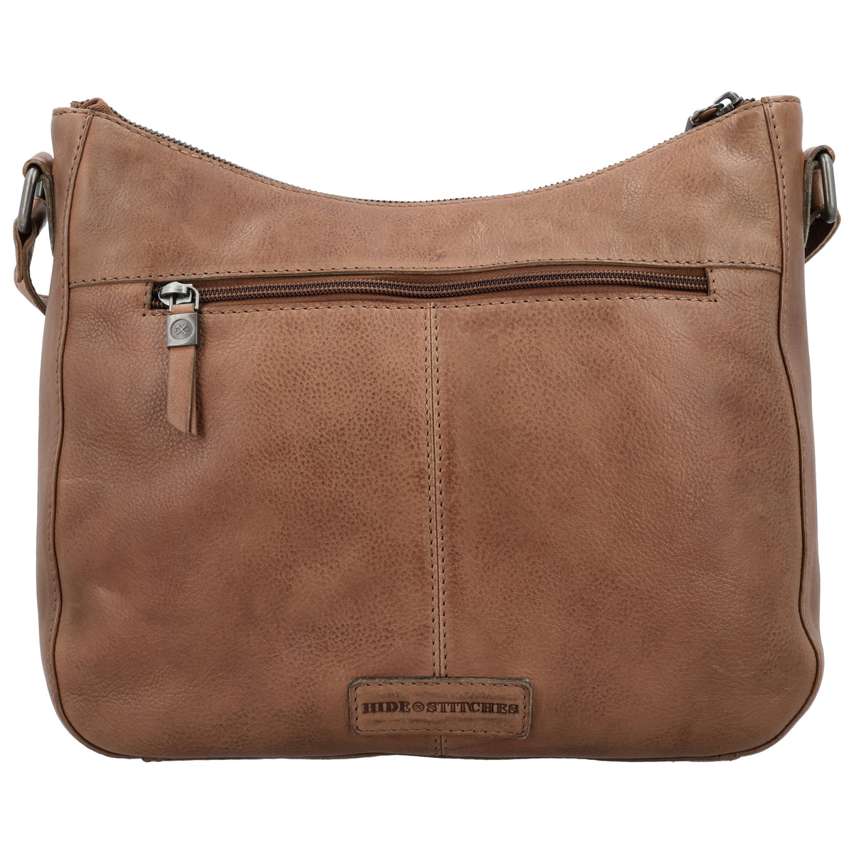 Braune Vollleder Tasche 30x26 im Boho Chic Stil - leder-accessoires.com