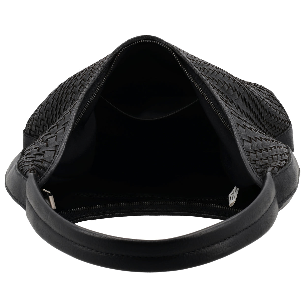 Leder Flechttasche 40x24cm in Schwarz Damen - leder-accessoires.com