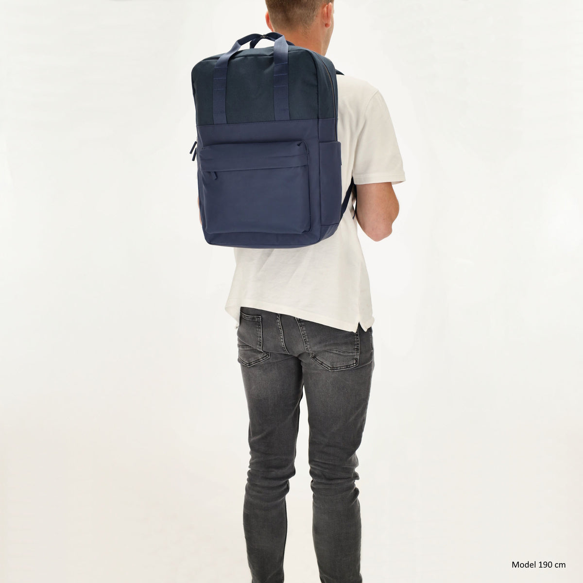 Rucksack 31 x 44 x 12cm in Blau|Marine aus Nylon|Polyester - leder-accessoires.com