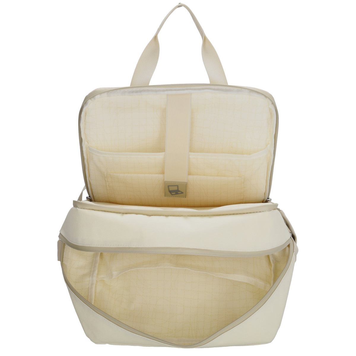Rucksack 31 x 44 x 12cm in Natur Grün aus Nylon|Polyester - leder-accessoires.com
