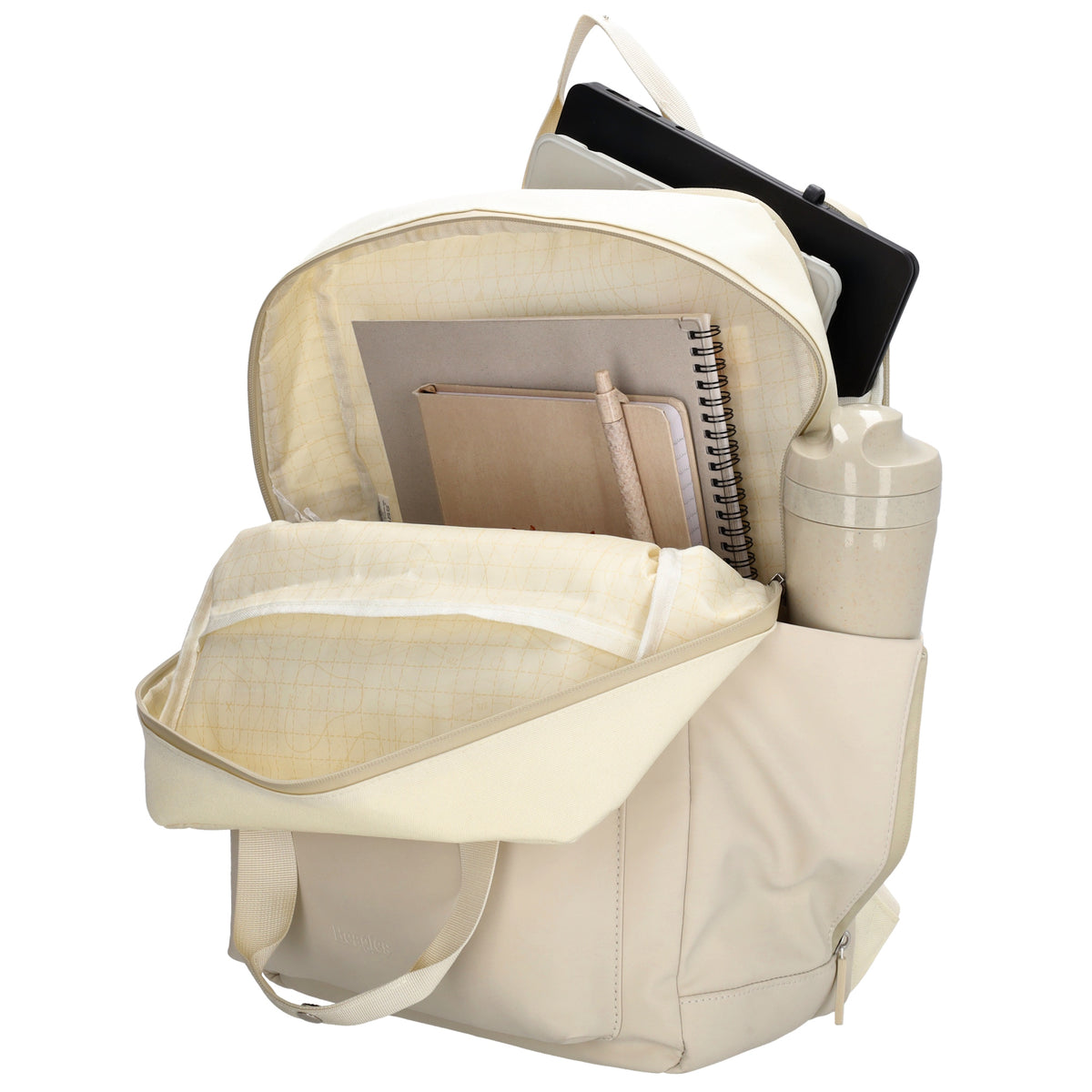 Rucksack 31 x 44 x 12cm in Natur aus Nylon|Polyester - leder-accessoires.com