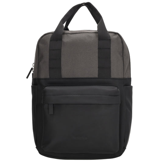Rucksack 33 x 23,5 x 9cm in Schwarz aus Nylon|Polyester - leder-accessoires.com