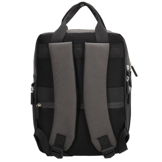 Rucksack 33 x 23,5 x 9cm in Schwarz aus Nylon|Polyester - leder-accessoires.com