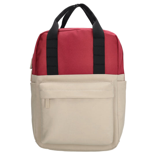 Rucksack 33 x 23,5 x 9cm in Burgunder aus Nylon|Polyester - leder-accessoires.com