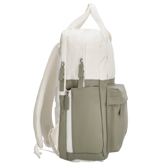 Rucksack 33 x 23,5 x 9cm in Grün aus Nylon|Polyester - leder-accessoires.com
