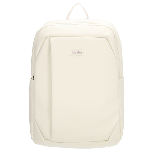 Rucksack 40x28cm in Creme mit Aufsteckfunktion - leder-accessoires.com