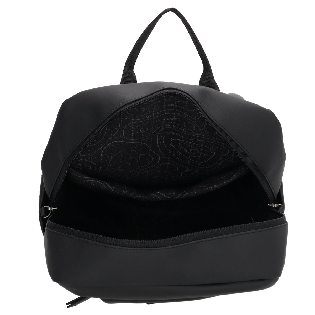 Rucksack 43x29cm in Schwarz mit Aufsteckfunktion - leder-accessoires.com