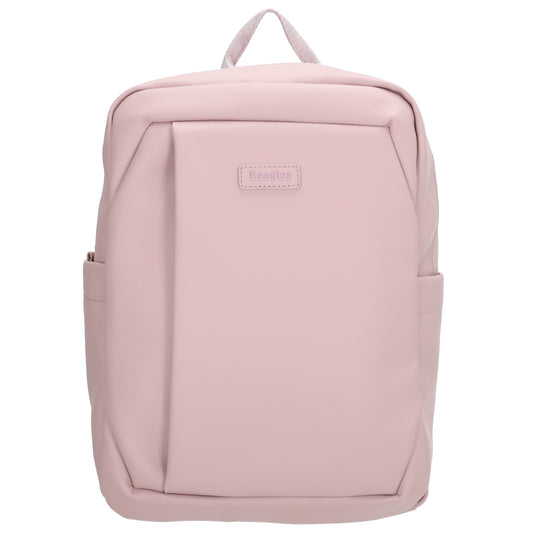 Rucksack 43x29cm in Rosa mit Aufsteckfunktion - leder-accessoires.com