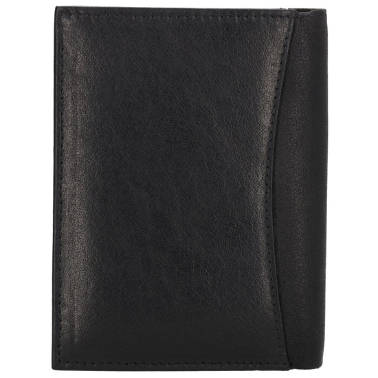 Geldbörse Hochformat 9x12cm in Schwarz aus Leder - leder-accessoires.com