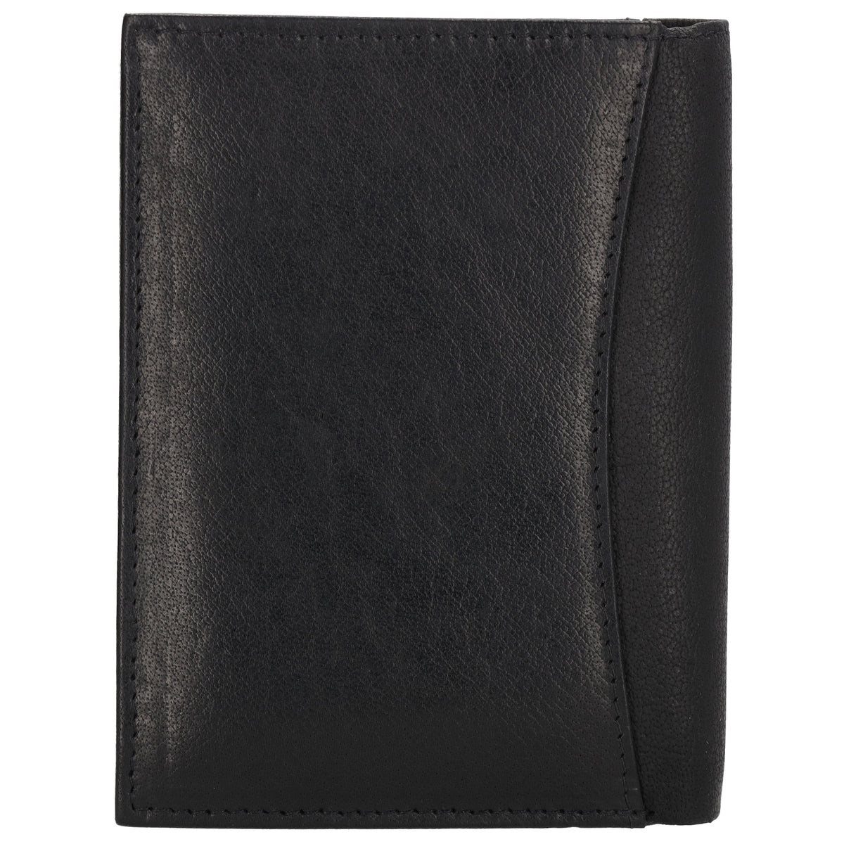 Geldbörse Hochformat 9x12cm in Schwarz aus Leder - leder-accessoires.com