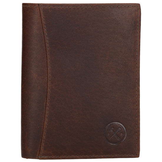 Geldbörse Hochformat 9x12cm in Braun aus Leder - leder-accessoires.com
