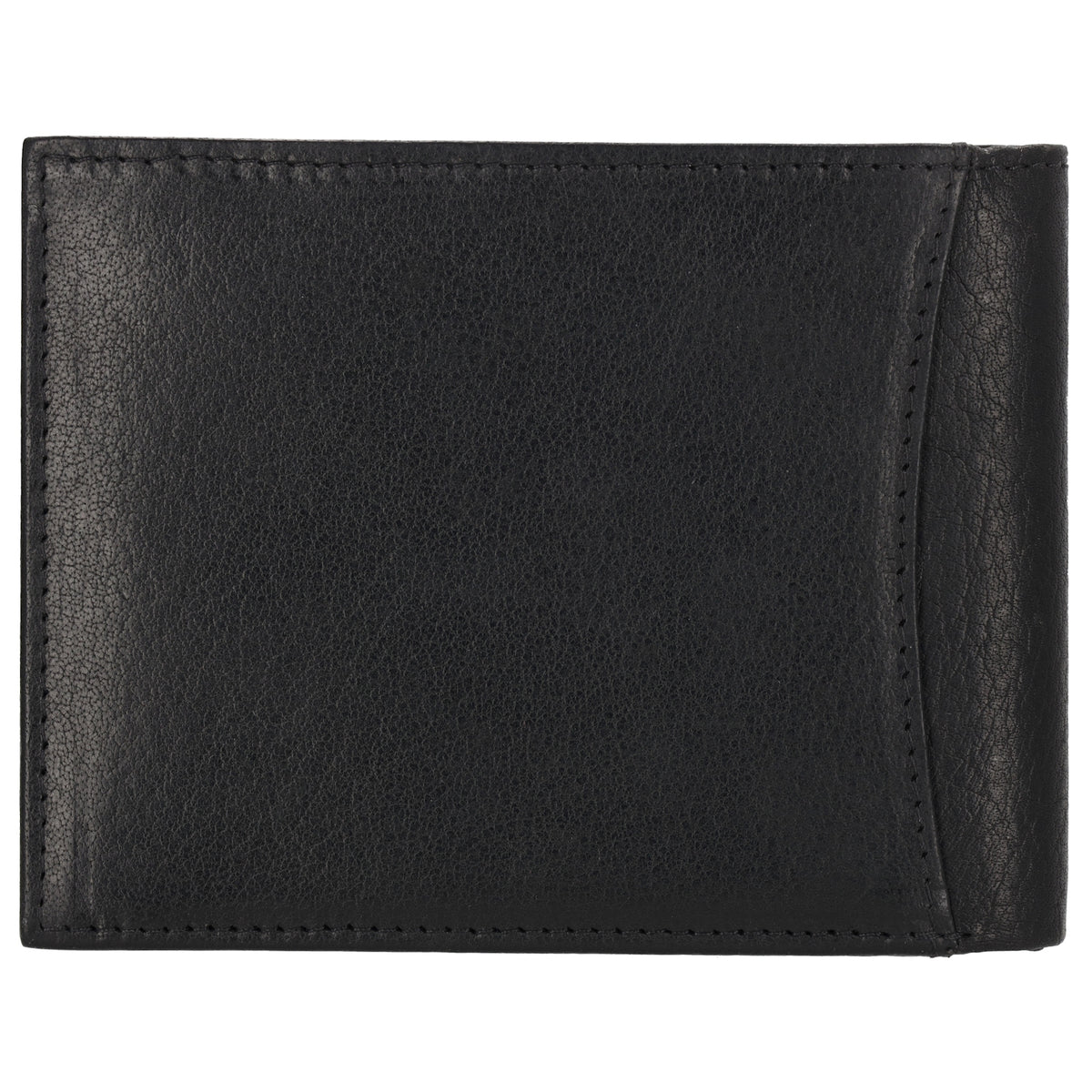 Geldbörse Querformat 9x12cm in Schwarz aus Leder - leder-accessoires.com