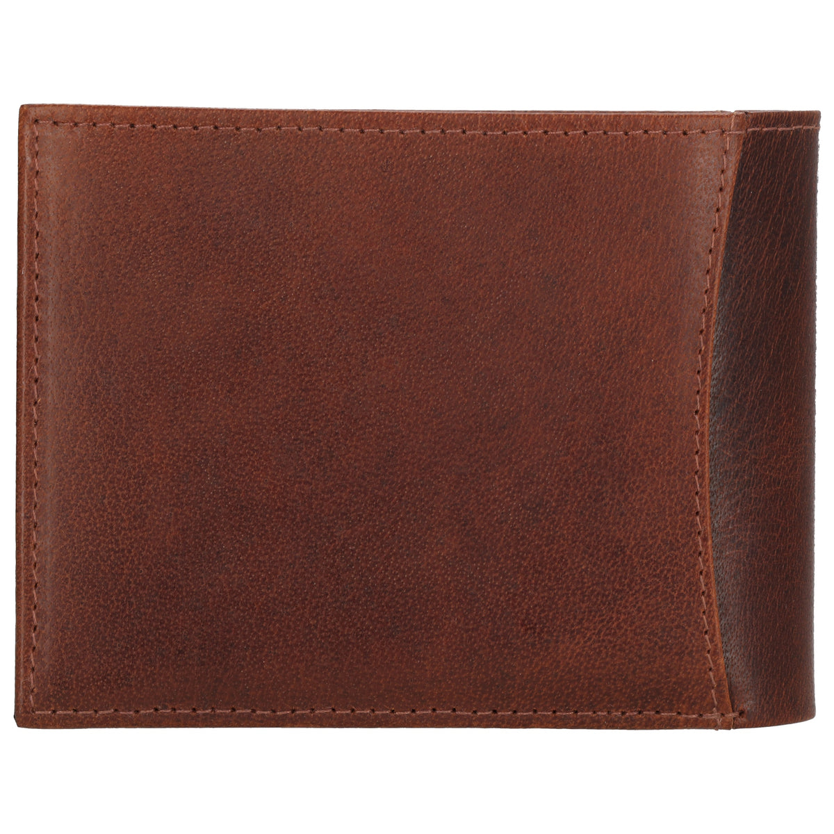 Geldbörse Querformat 9x12cm in Cognac aus Leder - leder-accessoires.com