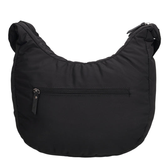 Schultertasche 47x34cm Schwarz aus Nylon|Polyester - leder-accessoires.com