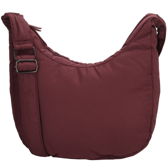 Schultertasche 47x34cm Weinrot aus Nylon|Polyester - leder-accessoires.com