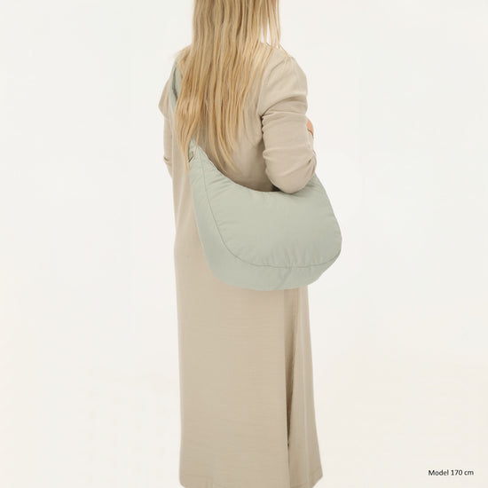 Schultertasche 47x34cm Mint aus Nylon|Polyester - leder-accessoires.com