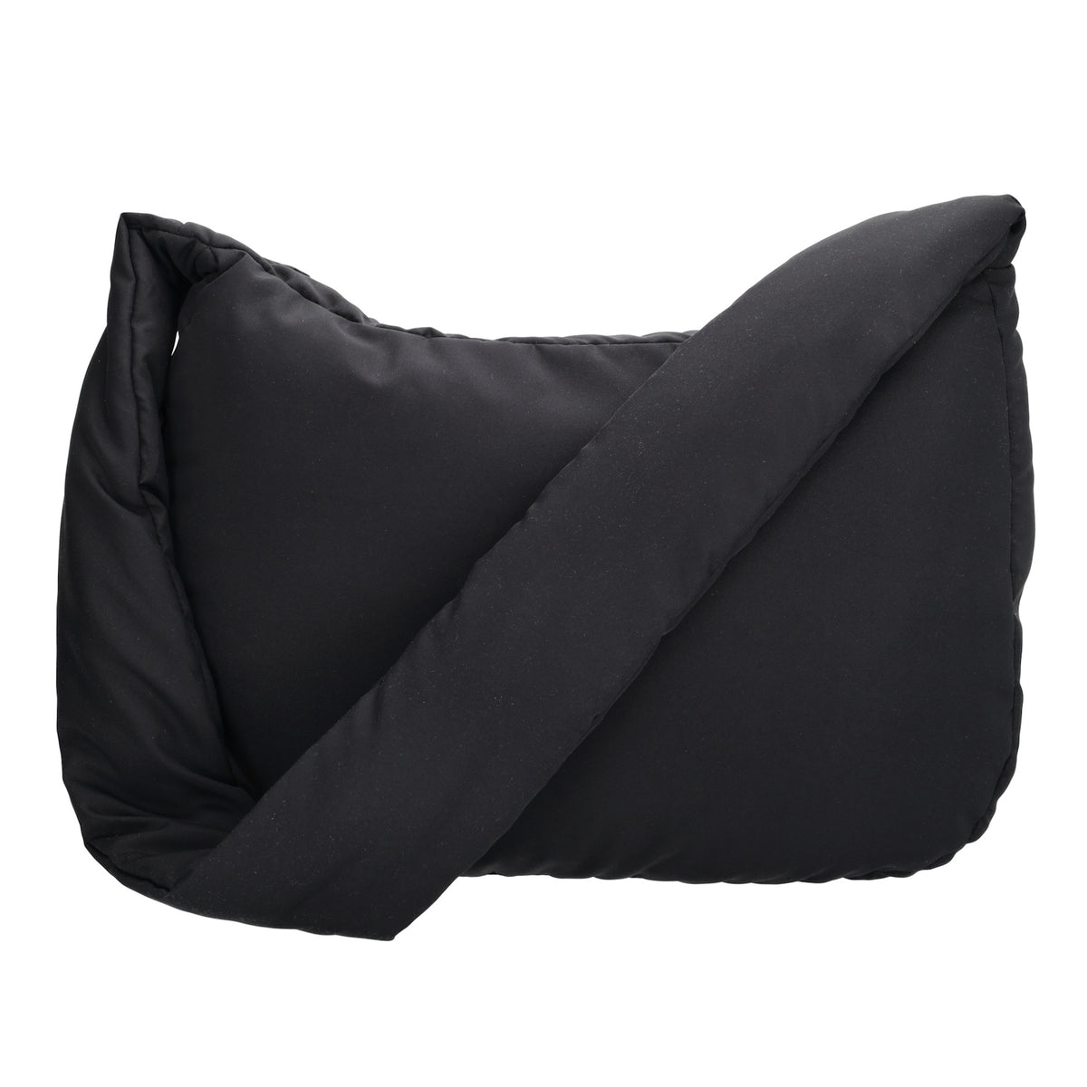 Schultertasche 35x32cm Schwarz aus Nylon|Polyester - leder-accessoires.com