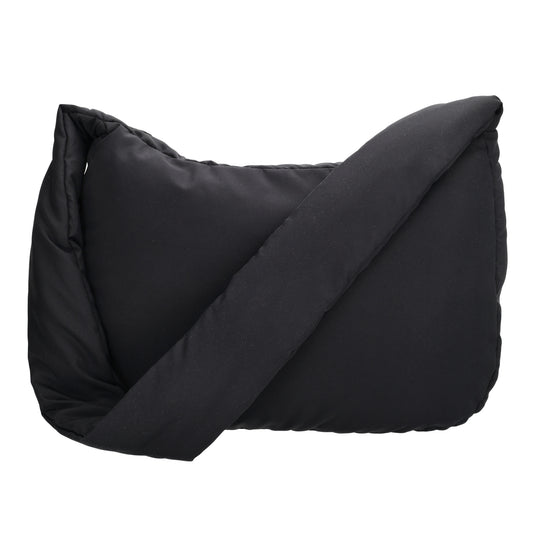 Schultertasche 35x32cm Schwarz aus Nylon|Polyester - leder-accessoires.com