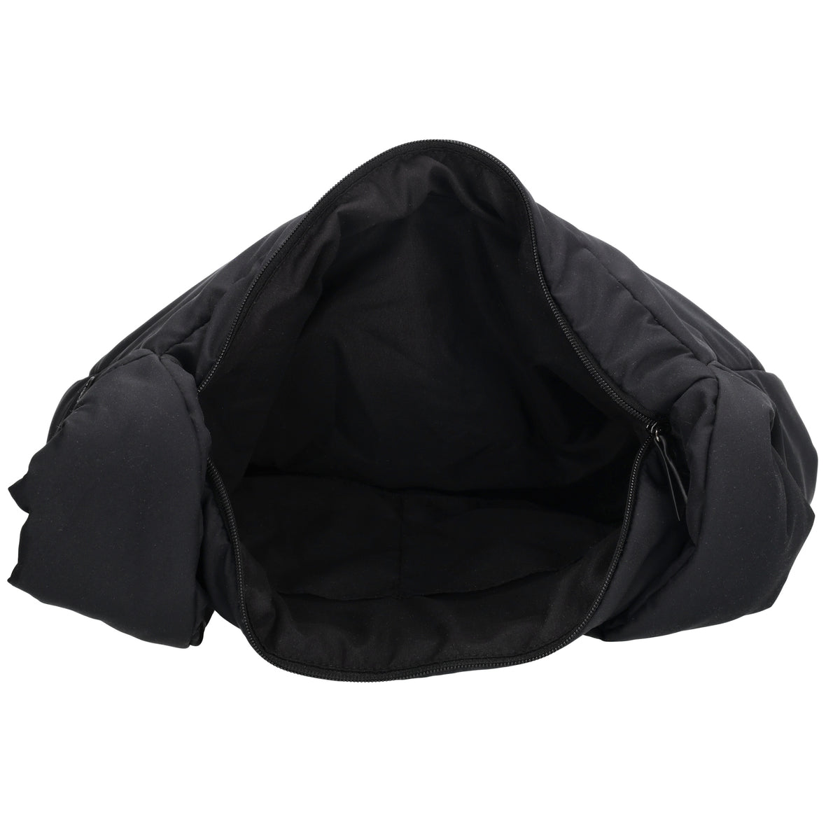 Schultertasche 35x32cm Schwarz aus Nylon|Polyester - leder-accessoires.com