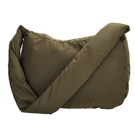 Schultertasche 35x32cm Oliv aus Nylon|Polyester - leder-accessoires.com