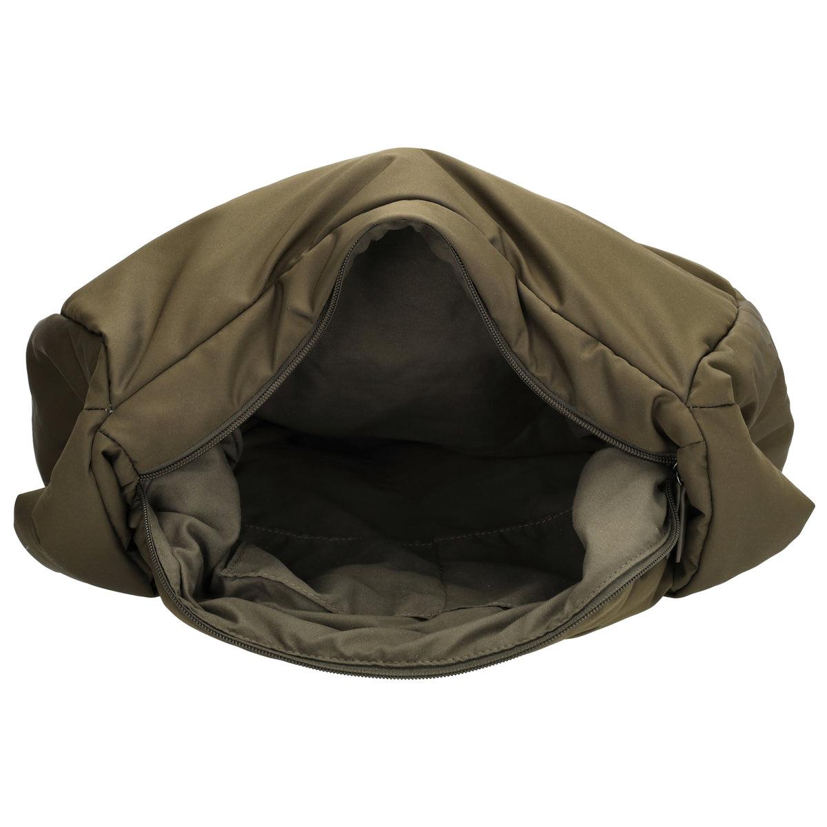 Schultertasche 35x32cm Oliv aus Nylon|Polyester - leder-accessoires.com